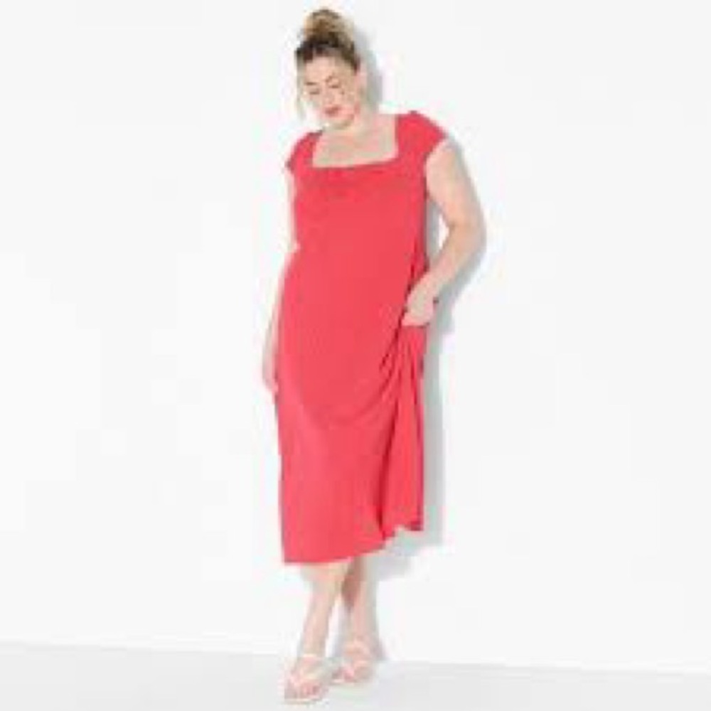 Wild Fable Red Midi Dress